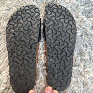 Birkenstock Taupe Suede Clogs